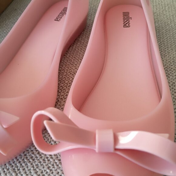 NWT Melissa Women's UltraGirl Bow III flat Pink Size US 8 - Picture 4 of 12
